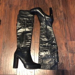 Stuart Weitzman over the knee leather boots